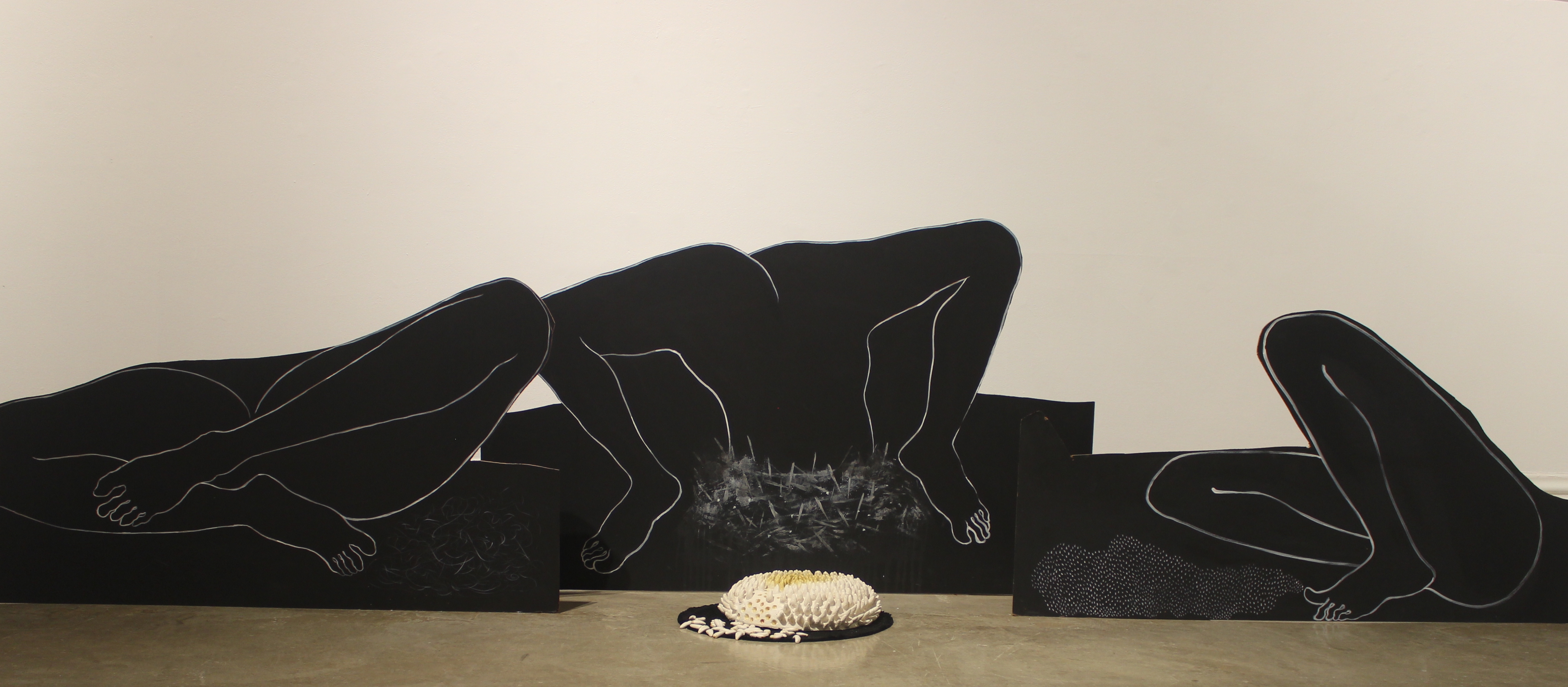 Triloka (The Three Worlds of Her Body), installation view